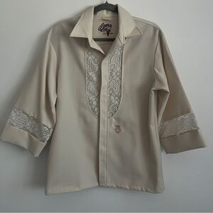 Vintage 70s Beay Tiki Iolani Hawaii Shirt-Men’s Shirt Size Medium